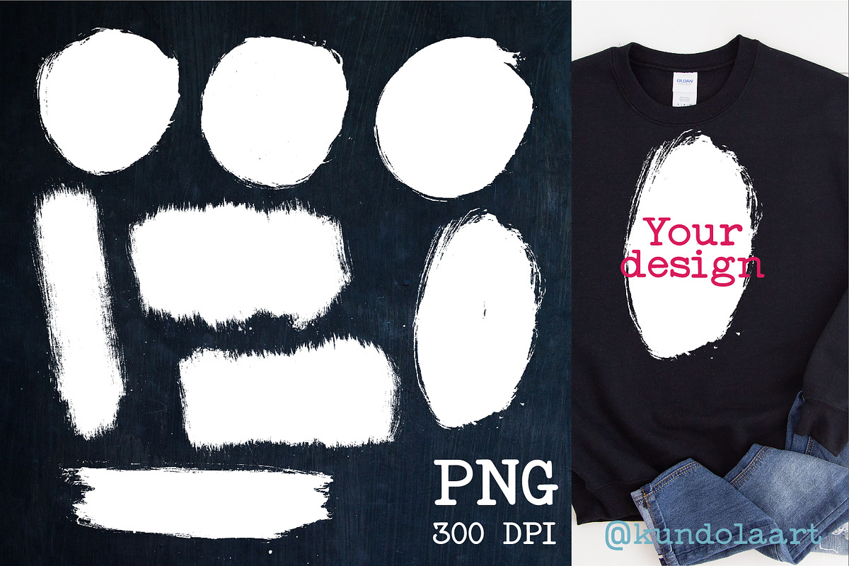 Bleach Effect Bundle for Sublimation, a Shape Add-On by KundolaArt (Photo 2 of 4)