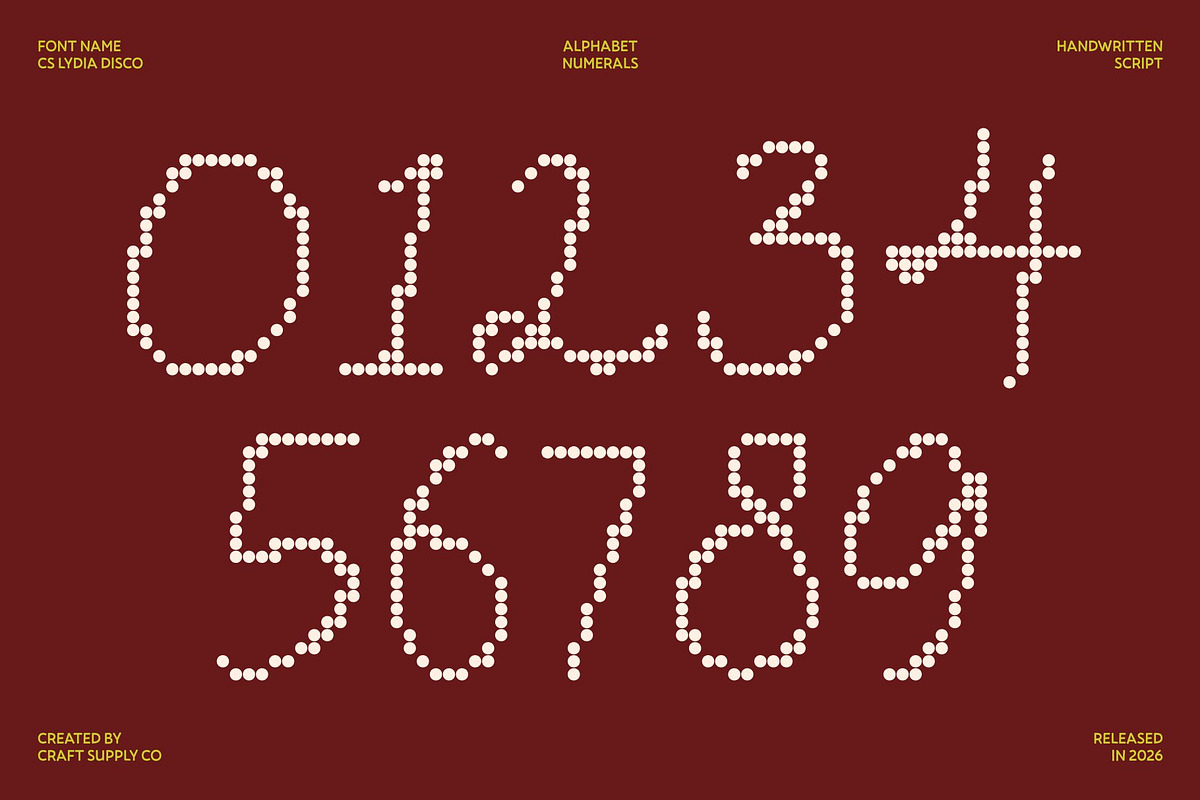 CS Lydia Disco, a Script Font by Craft Supply Co. (Photo 6 of 8)