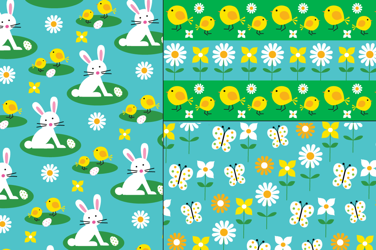 Easter Graphic & Patterns, a Pattern Graphic by Melissa Held Designs