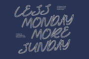 CS Bonjour Pixel, a Script Font by Craft Supply Co. (Thumbnail 7 of 8)