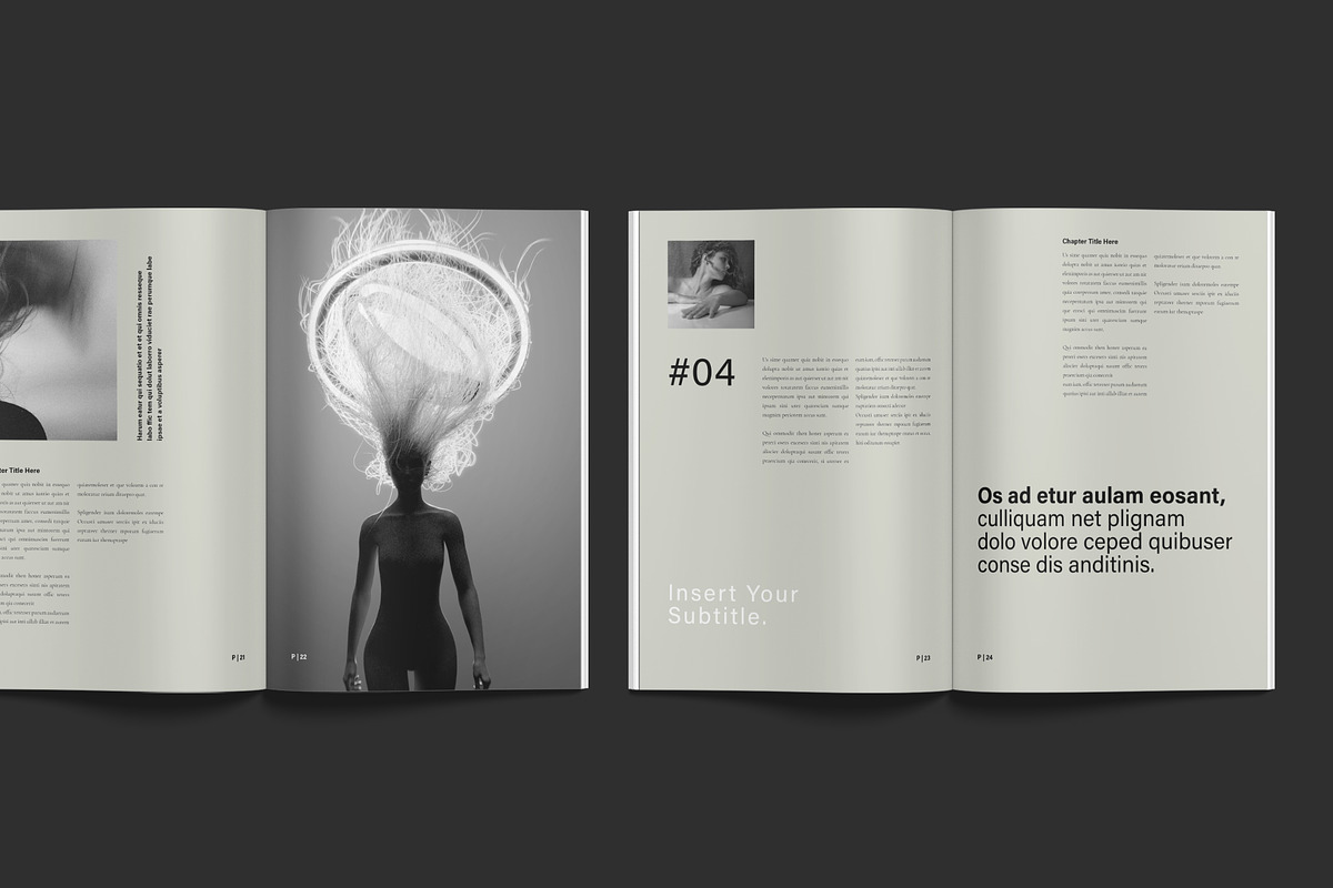 Book Title Layout Design Template, a Brochure Template by NorthPeak (Photo 9 of 16)