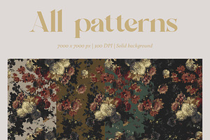 Seamless Vintage Floral Patterns