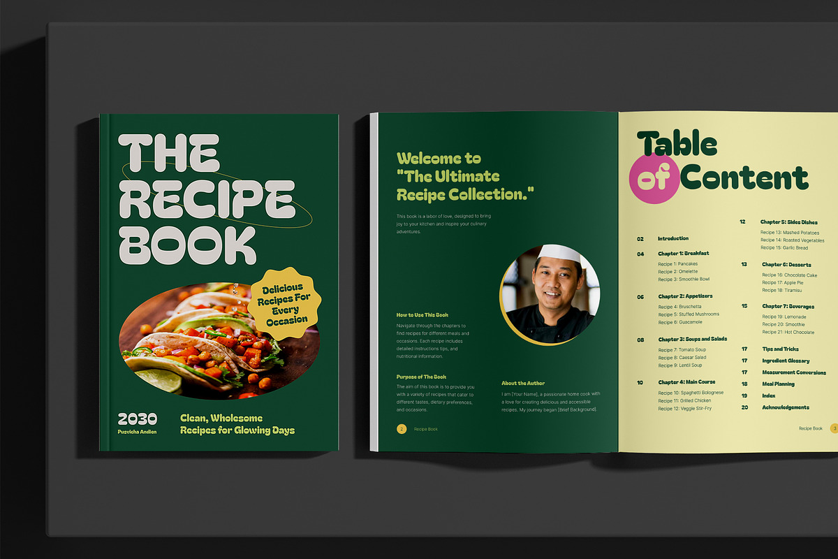 Gourmet Recipes Book preview 2