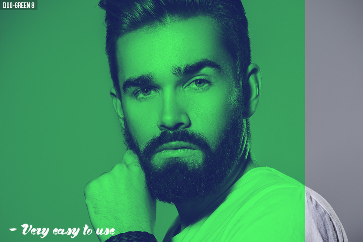 Duo-Green Duotone Photoshop Action, an Action Add-On by Claudiu Gabriel (Photo 3 of 6)