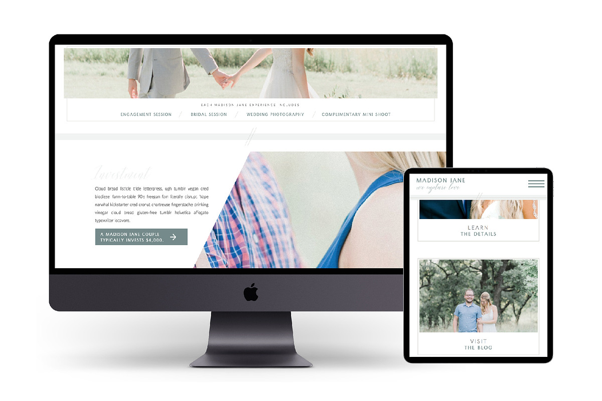 Website Template | Madison Jane, a Websites & App Template by Franklin ...