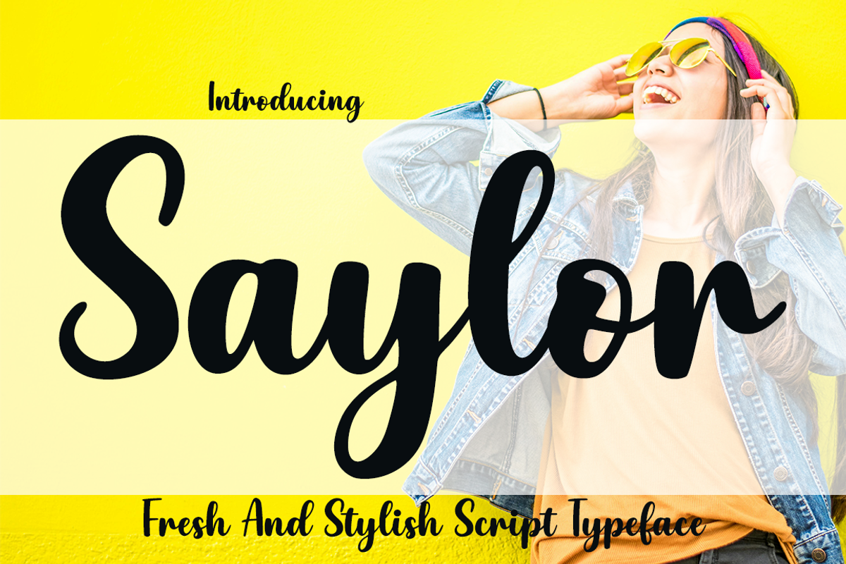 Saylor – Playful Modern Script Font, a Script Font by cocodesign (Photo 1 of 7)