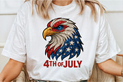 American Patriotic Eagle 4th of July, an Illustration by Craft Nest (Thumbnail 2 of 6)