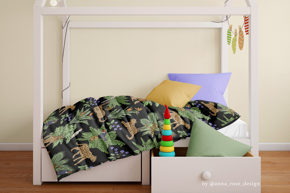 Jungle Wildlife Seamless Patterns, a Pattern Graphic by Rose Design (Photo 4 of 9)