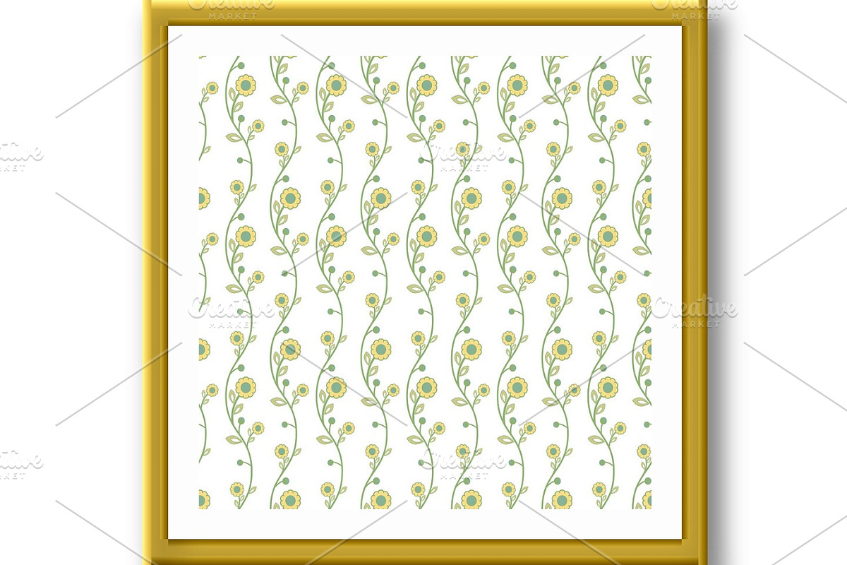 Floral Fine Seamless Vector Pattern, a Decorative Illustration by FineArtStudio (Photo 3 of 3)
