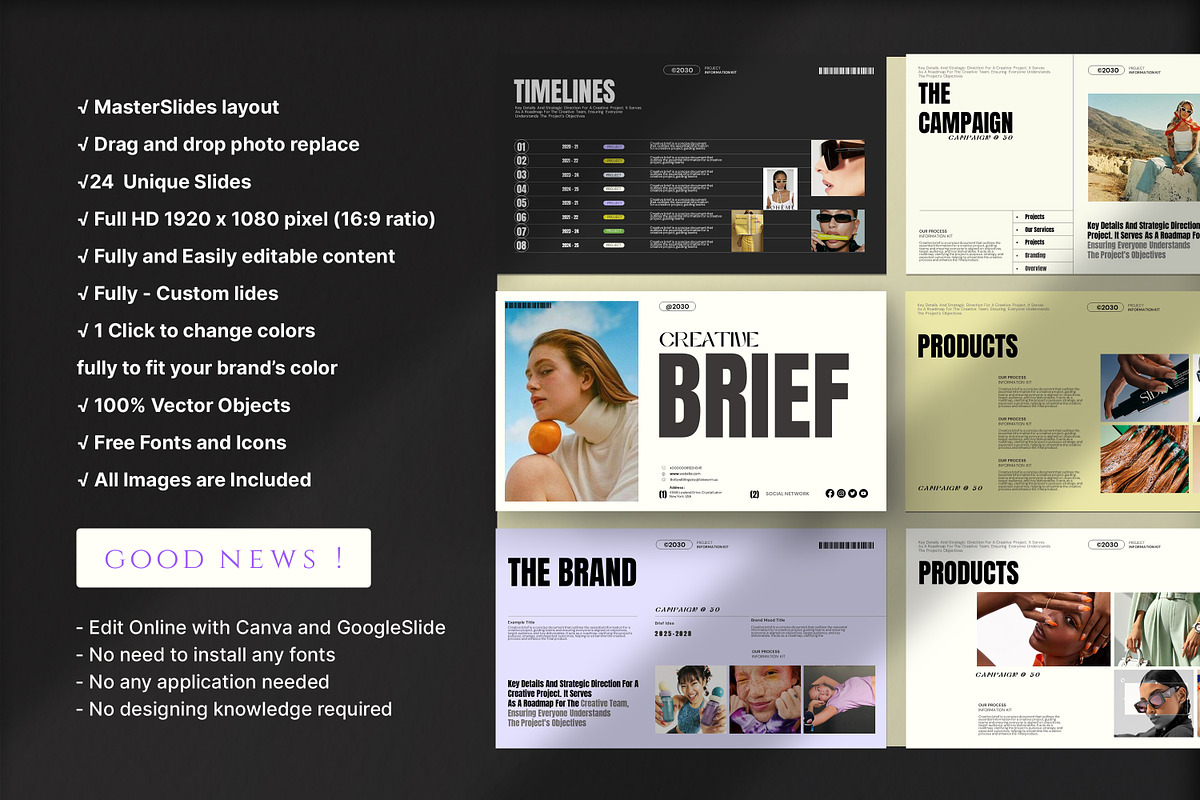 Creative Brief Campaign Template, a Presentation Template by Studio Industry (Photo 6 of 9)
