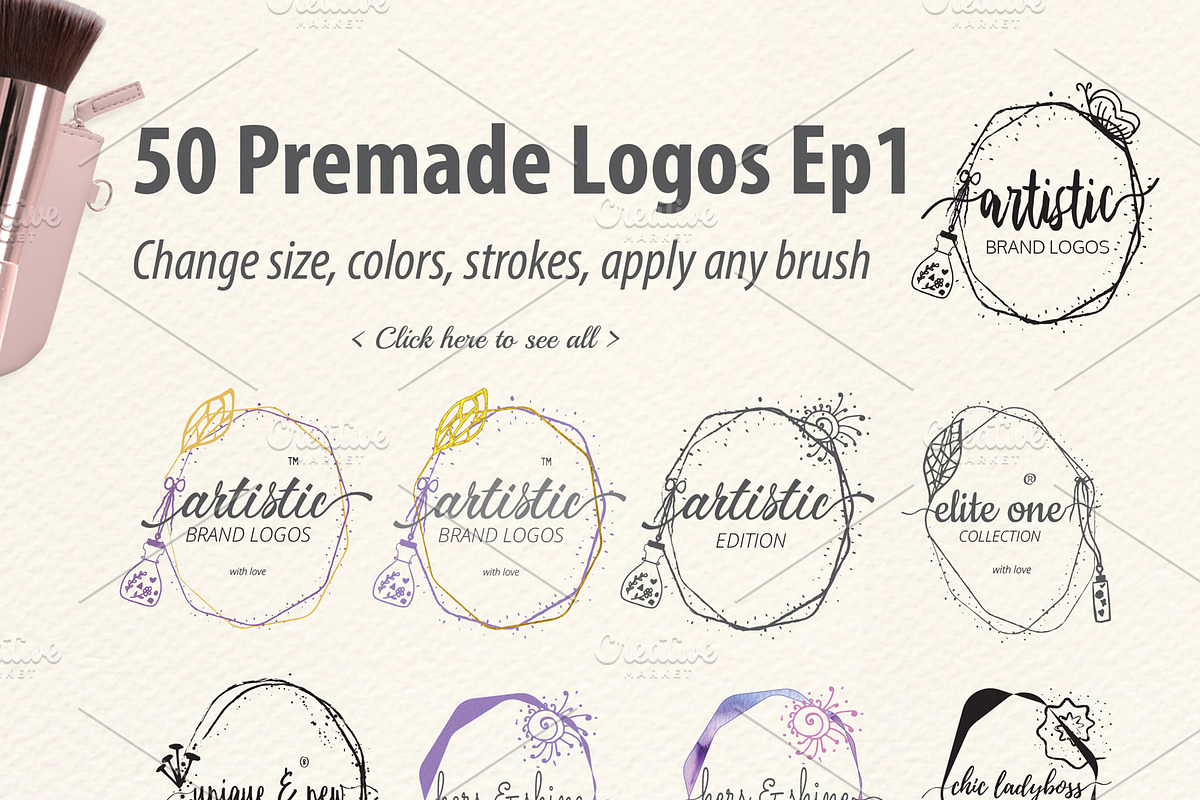 Artistic Logo Branding Toolkit Piva, a Branding & Logo Template by joyologo (Photo 6 of 16)