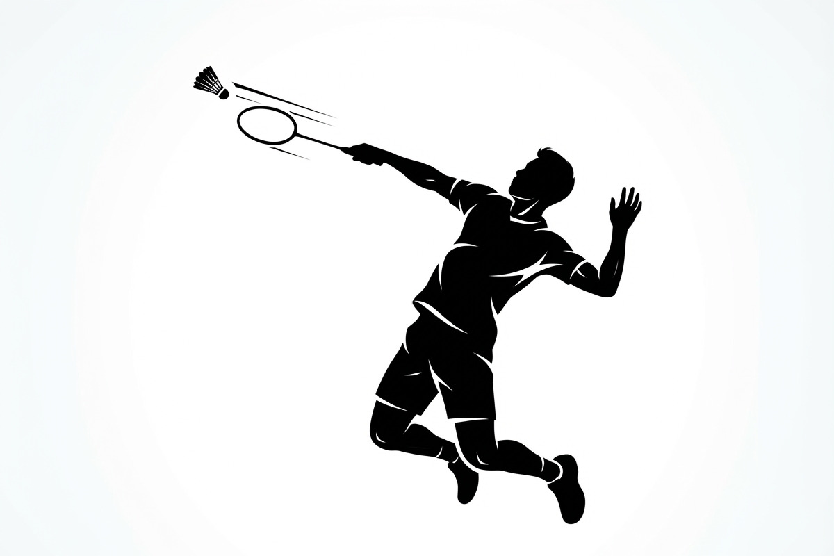 60 Badminton Player Smash Silhouette, a Person Illustration by Amazin_art (Photo 15 of 26)