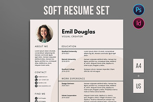 Soft Elegant Resume / CV Template