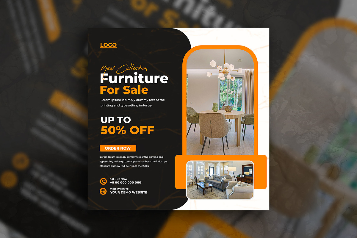 Furniture sale social media template, a Social Media Template by Tanmoy Topu (Photo 11 of 16)