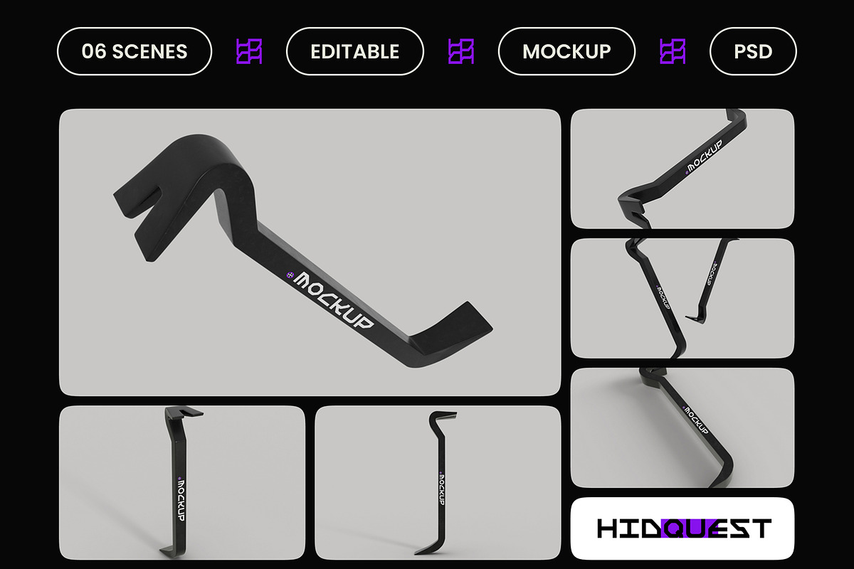 Crowbar Mockup, a Household Mockup by hiddemaru (Photo 2 of 4)