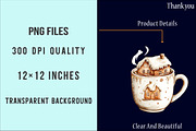 Christmas Sweets Coffee Clipart, an Illustration by SinaCreation (Thumbnail 6 of 7)