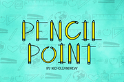 Pencil Point: A Font With Doodles, a Symbol Font by NicholeAndrew (Thumbnail 1 of 5)