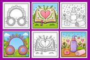 That Girl Stress Relief Coloring, a Decorative Illustration by Coco Bloom (Thumbnail 3 of 4)