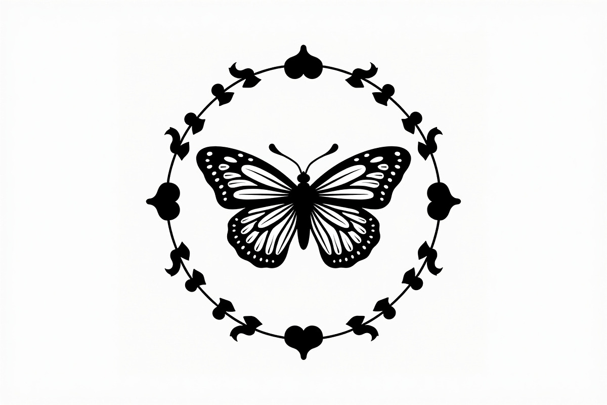 Butterfly Wreath Clipart Bundle, an Illustration by Artivon (Photo 5 of 9)