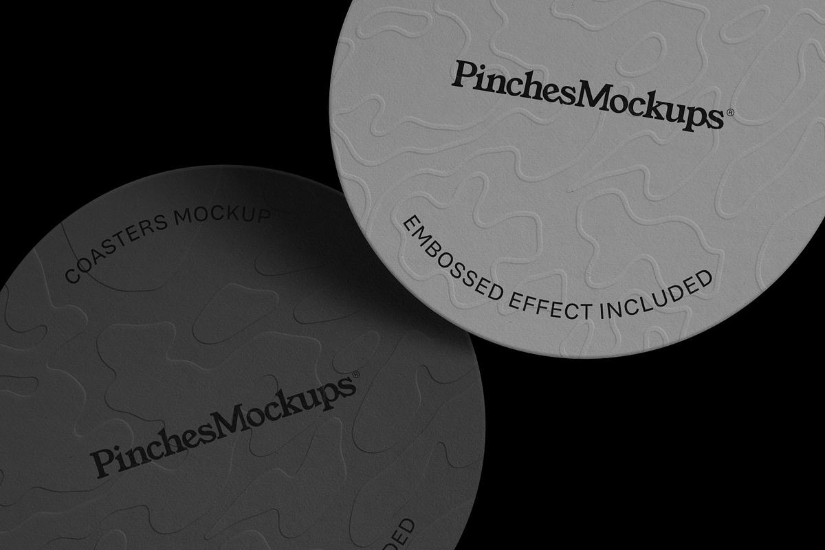 Coasters Mockup PMCM22, a Cups & Container Mockup by PinchesMockups© (Photo 2 of 4)