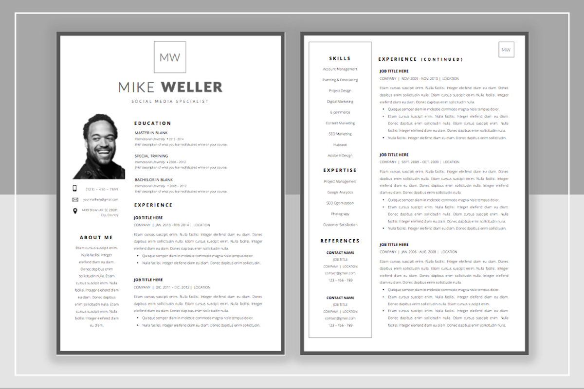 Mike W Resume and Cover Template, a Resume Template by ResumeStudio (Photo 3 of 6)