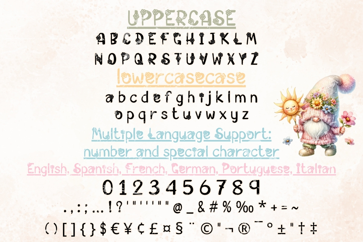 Flower Sunshine - Handwritten, a Handwritten Font by Charmingbear59.design (Photo 5 of 5)