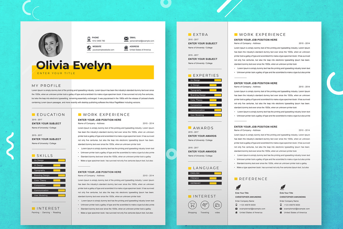 JOB WINNING RESUME - 50 TEMPLATES, a Resume Template by ResumeInventor (Photo 141 of 184)