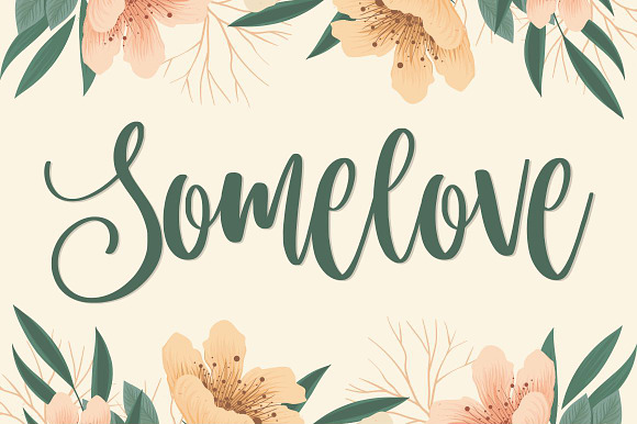 Somelove - Handlettering Font preview 7