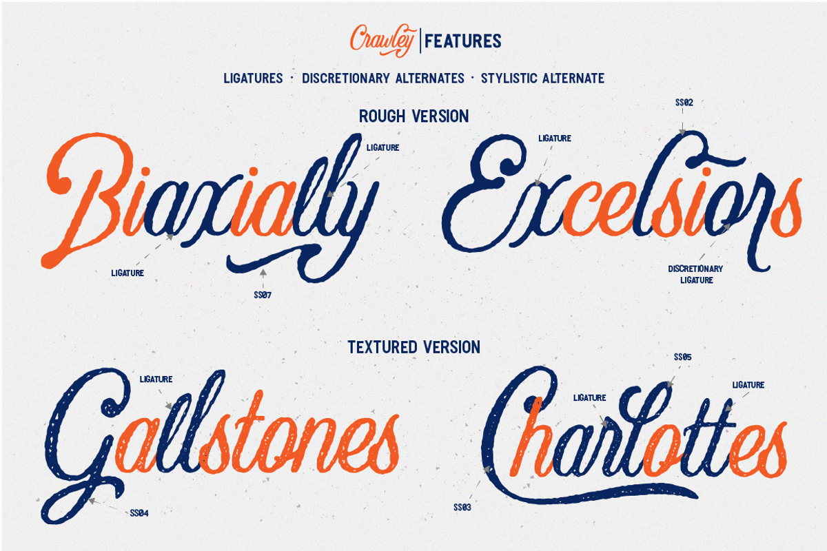 Crawley Vintage Script Font preview 5