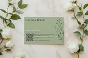 Modern Sage Green Wedding Invitation, an Invitation Template by Hotpin (Thumbnail 5 of 5)