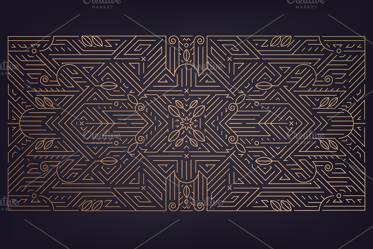 Art Deco Patterns, Frames, a Decorative Illustration by Marylia (Photo 11 of 18)