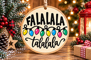 Christmas Falalala SVG Laser Cut, a Seasonal Illustration by Canvas Craft (Thumbnail 6 of 6)