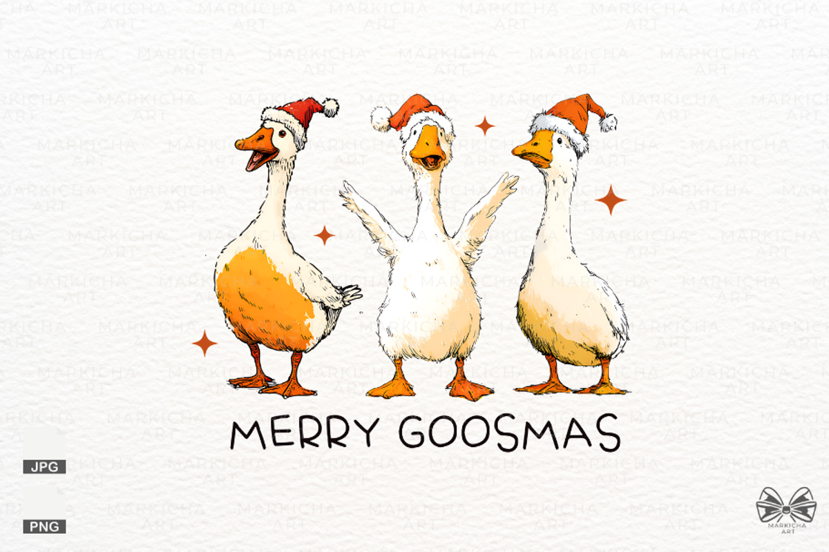Funny Cartoonish Christmas Clipart, a Seasonal Illustration by Markicha Art (Photo 3 of 9)