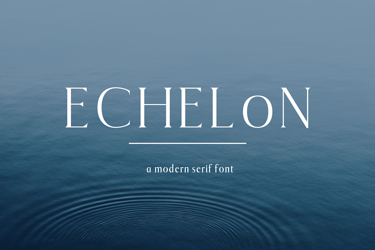 Echelon || A Modern Serif Typeface