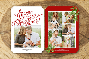 Christmas Card Template 027