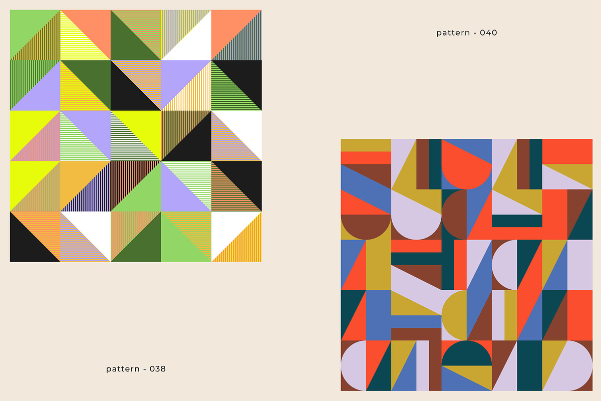 GeoAbstract - 100 Vector Patterns, a Pattern Graphic by Léo Alexandre (Photo 11 of 22)