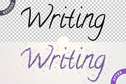 Writing Text Effect, Graphic Style, a Layer Style Add-On by rwgusev (Thumbnail 2 of 7)