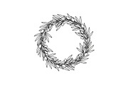Floral Wreath Circle SVG Bundle, an Illustration by Creativeshirt (Thumbnail 9 of 51)