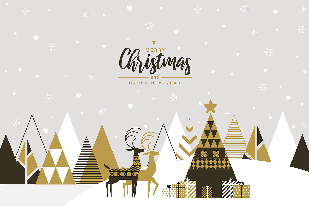 Creative Christmas greeting card, a Decorative Illustration by Creative Graphics (Photo 1 of 9)