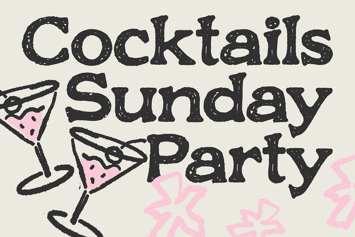 Roghen a Rough Serif Font, a Serif Font by Blankids Studio (Photo 3 of 12)