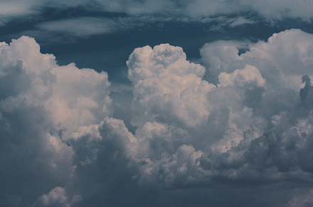 Blue clouds stock picture