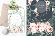 Watercolor Fern and Roses, an Object Illustration by Olga Koelsch (Thumbnail 5 of 15)