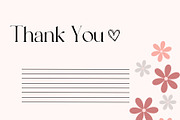 Thank You Card Templates, a Card Template by Pixels By V (Thumbnail 2 of 5)