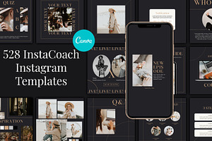 528 Coach Templates for Canva