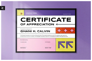 Modern Creative Certificate