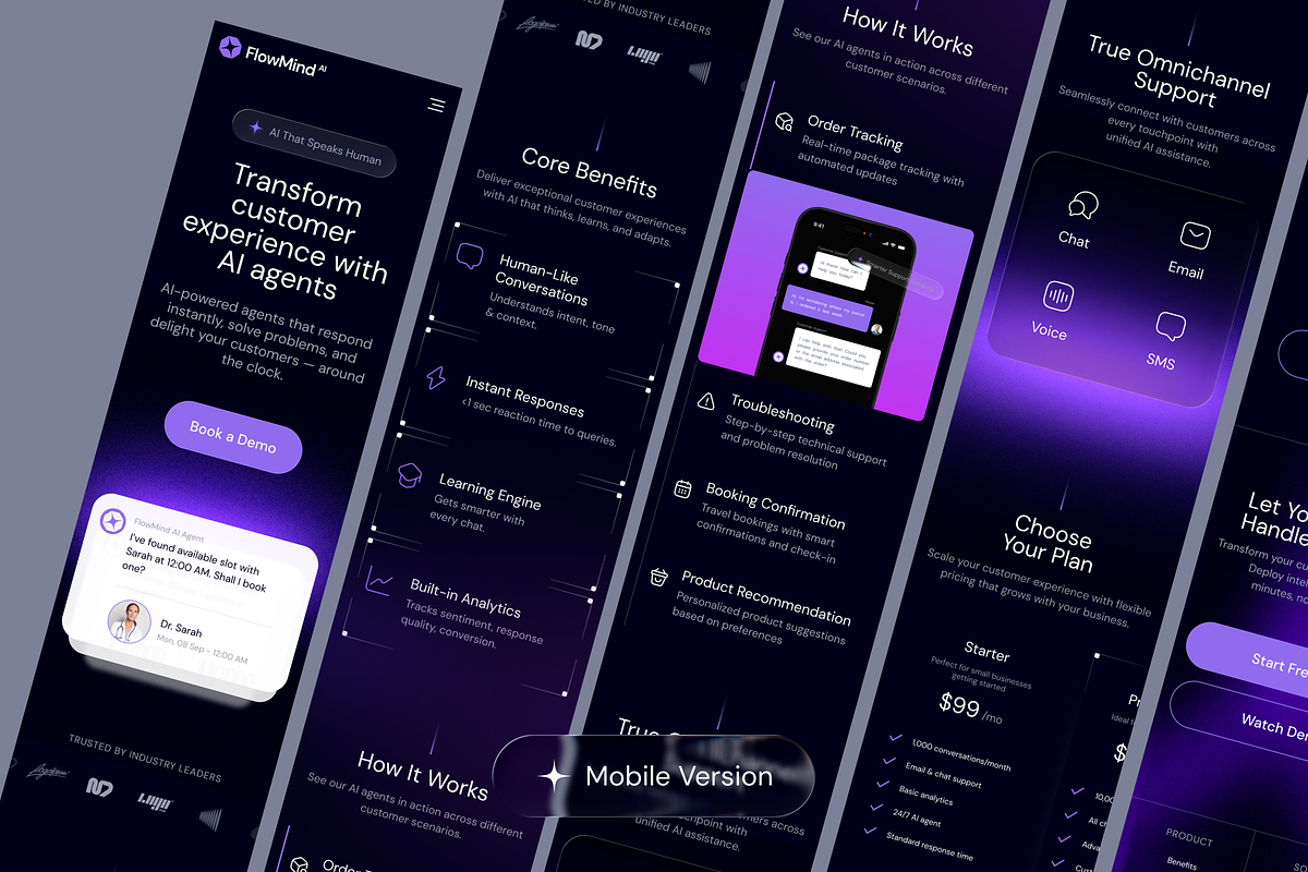 AI Agent Landing Page preview 3