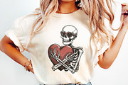 Skeleton Hugging a Heart PNG, Funny, an Illustration by SharpMarketplace (Thumbnail 2 of 9)