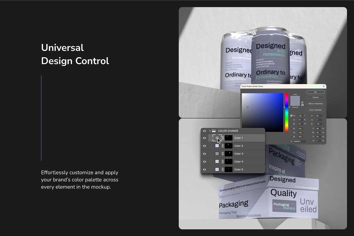Product Packaging Set Mockup, a Mockup by Arvalamockup (Photo 2 of 12)