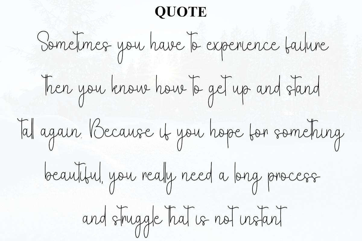 Snowing Signature, a Handwritten Font by FreshTypeINK (Photo 6 of 8)