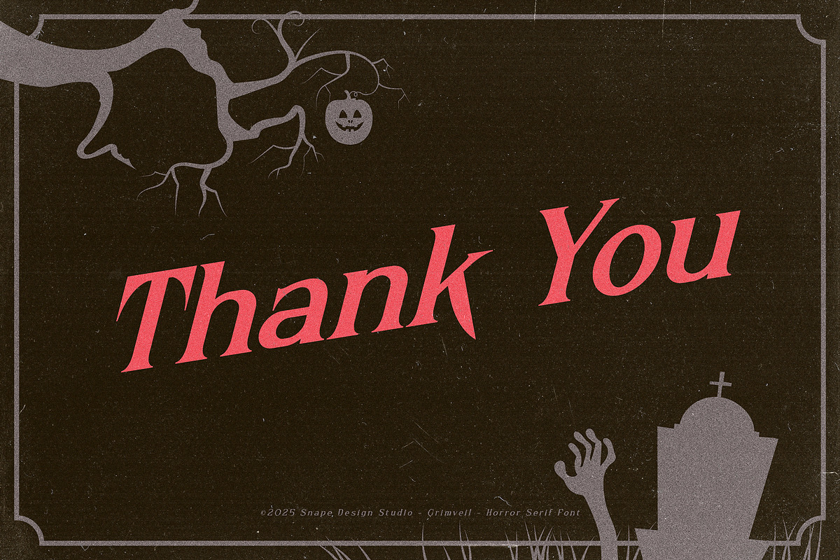 Grimveil - Horror Serif Font, a Serif Font by Snape Design Studio (Photo 12 of 12)